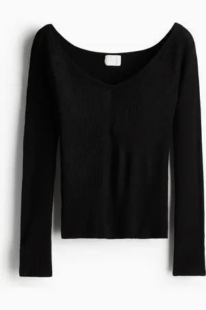 H&M Off-Shoulder-Shirt - - Damen