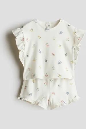 H&M 2-teiliges Frottee-Set mit Print - Weiß - Kinder
