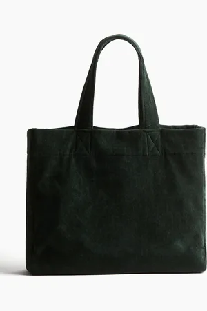H&M Strandtasche aus Baumwollfrottee - Grün - Damen