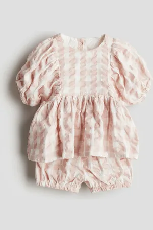 H&M 2-teiliges Musselin-Set mit Musterprint - Rosa - Kinder