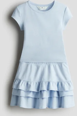 H&M Zweiteiler aus Baumwolljersey - Blau - Kinder