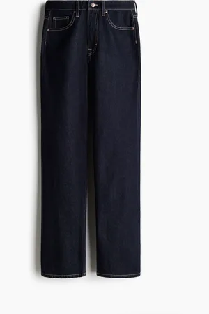 H&M Straight High Jeans - Blau - Damen