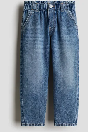 H&M Loose Fit Tapered Jeans - Blau - Kinder