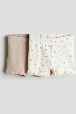 H&M 2er-Pack Gerippte Radlershorts aus Baumwolle - Rosa - Kinder