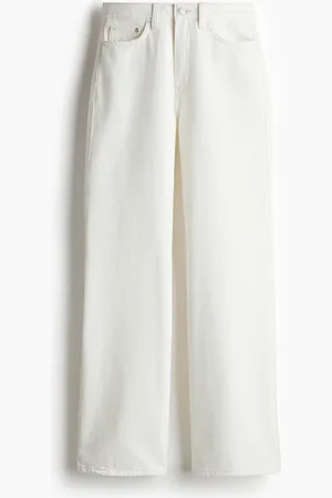 H&M Wide Ultra High Jeans - Weiß - Damen