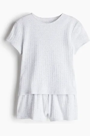 H&M Pyjama aus Pointelle-Jersey - - Damen