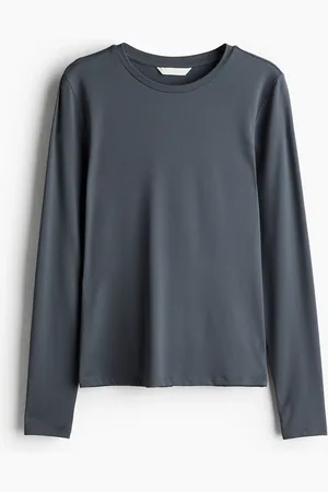 H&M Langarmshirt aus Mikrofaser - - Damen