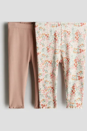 H&M 2er-Pack Gerippte Leggings aus Baumwolle - - Kinder