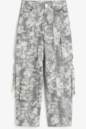 H&M Cargohose aus Twill - Grün - Damen