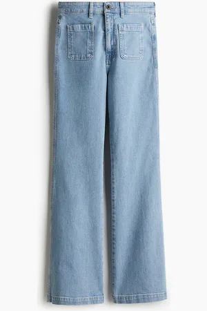 H&M Flared Ultra High Jeans - Blau - Damen