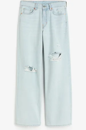 H&M Baggy Regular Jeans - Blau - Damen