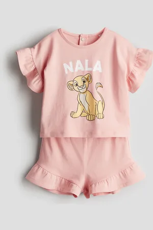 H&M 2-teiliges Jerseyset mit Print - Rosa - Kinder