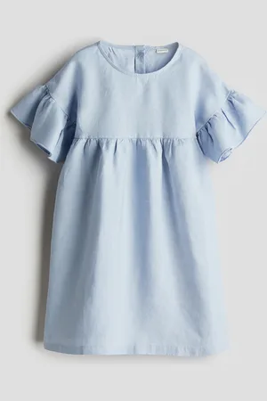 H&M Leinenkleid - Blau - Kinder