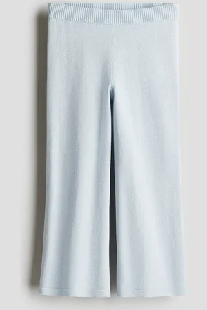 H&M Glitzernde Leggings aus Feinstrick - Blau - Kinder