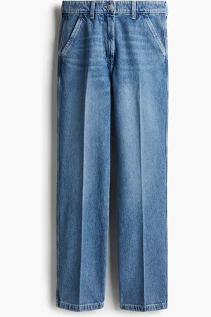 H&M Straight High Jeans - Blau - Damen