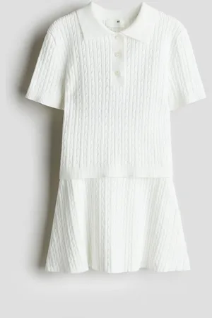 H&M 2-teiliges Set mit Zopfmuster - Weiß - Kinder