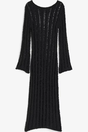 H&M Strickkleid im Leiterstich-Look - - Damen