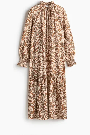H&M Kleid mit Volantkragen - - Damen