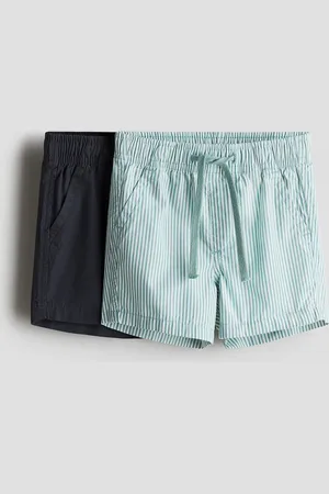 H&M 2er-Pack Baumwollshorts - Türkis - Kinder