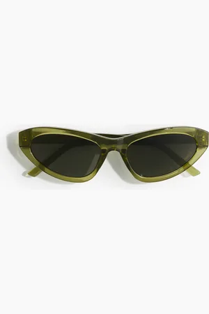 H&M Cat-Eye-Sonnenbrille - Grün - Damen