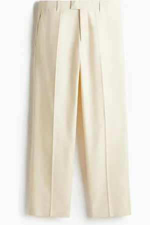 H&M Elegante Hose aus Leinenmix in Relaxed Fit - Weiß - Herren