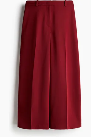 H&M Weite Twillhose - Rot - Damen