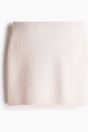 H&M Feinstrickrock - Rosa - Damen