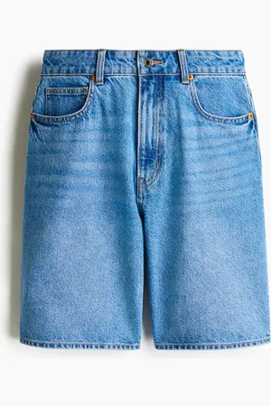 H&M Bermudashorts aus Denim - Blau - Damen