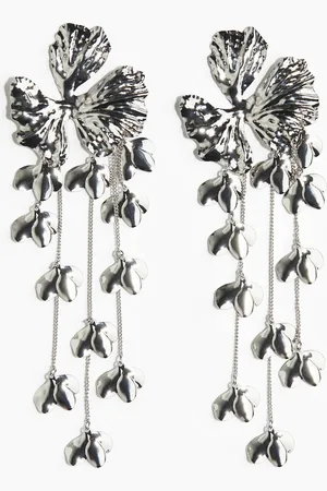 H&M Ohrhänger mit Blumendetail - - Damen