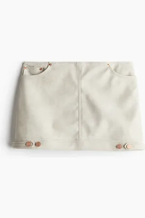 H&M Minirock mit Coating - - Damen