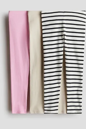 H&M 3er-Pack Jerseyleggings - Rosa - Kinder