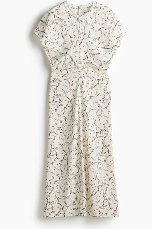 H&M Tailliertes Kleid - Weiß - Damen
