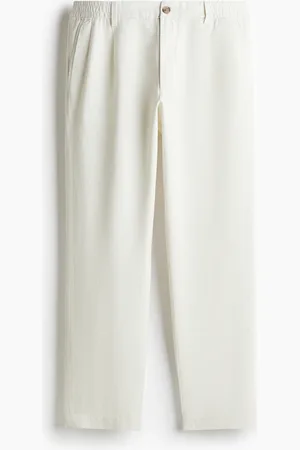 H&M Hose aus Lyocellmix in Regular Fit - Weiß - Herren