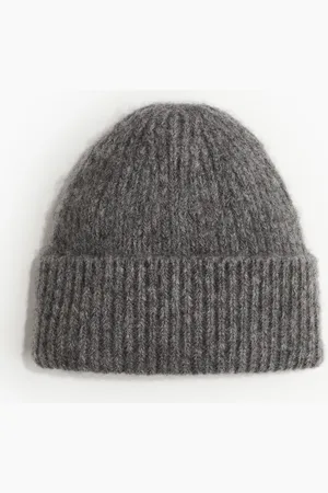 H&M Beanie in Rippstrick - - Damen