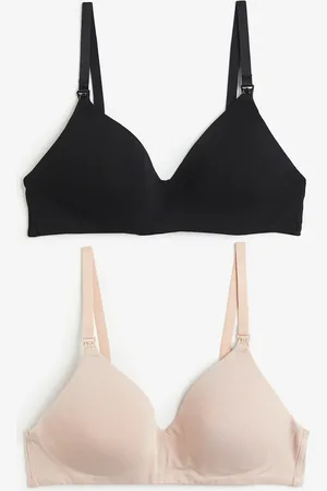 H&M MAMA 2er-Pack Wattierte Still-BHs aus Baumwolle - - Damen