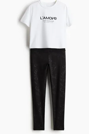 H&M 2-teiliges Sportset aus DryMove - Weiß - Kinder