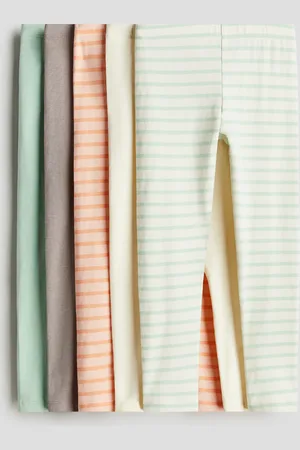 H&M 5er-Pack Jerseyleggings - Grün - Kinder