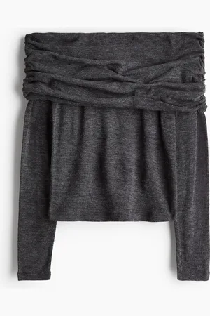 H&M Off-Shoulder-Shirt - - Damen