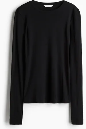 H&M Figurnahes Baumwollshirt - - Damen