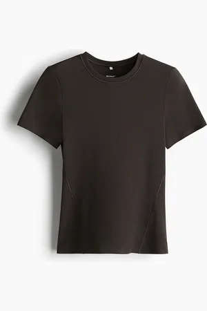 H&M Sportshirt mit DryMove - Braun - Sportswear
