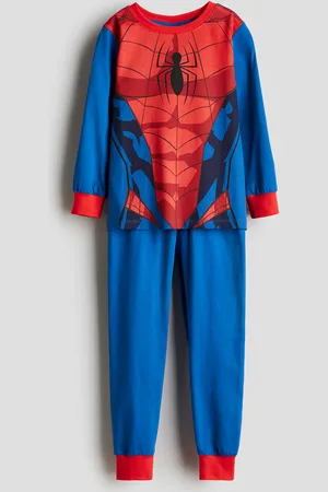 H&M Bedruckter Pyjama aus Baumwolljersey - Rot - Kinder