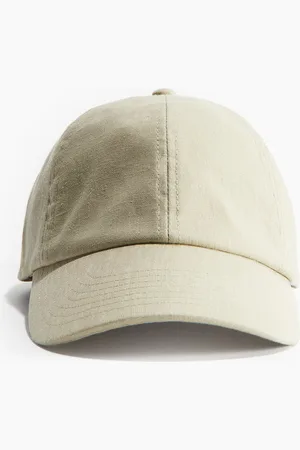 H&M Cap aus Leinen - Grün - Damen