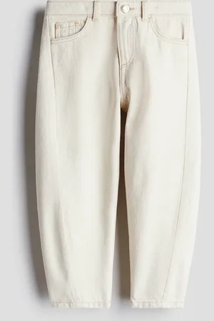 H&M Jeans in Loose Fit mit Ballonbeinen - Weiß - Kinder