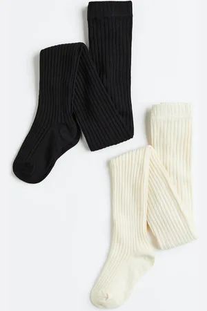 H&M 2-Pack Feinstrick-Strumpfhosen - Weiß - Kinder