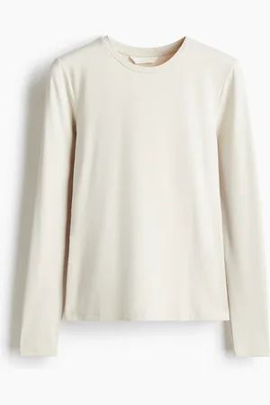 H&M Langarmshirt aus Mikrofaser - - Damen