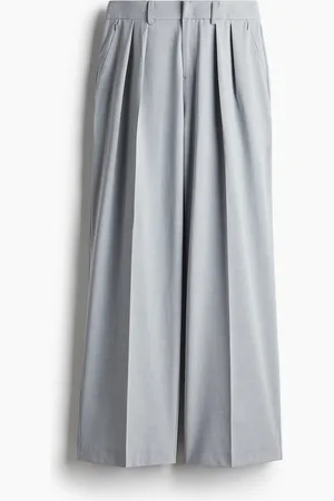 H&M Essential Suiting Pleated Trousers - - Damen