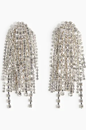 H&M Ohrringe mit Strassketten - - Damen