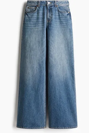 H&M Flared Regular Jeans - Blau - Damen