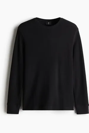 H&M Shirt aus Waffeljersey in Slim Fit - - Herren