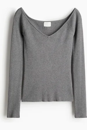 H&M Off-Shoulder-Shirt - - Damen